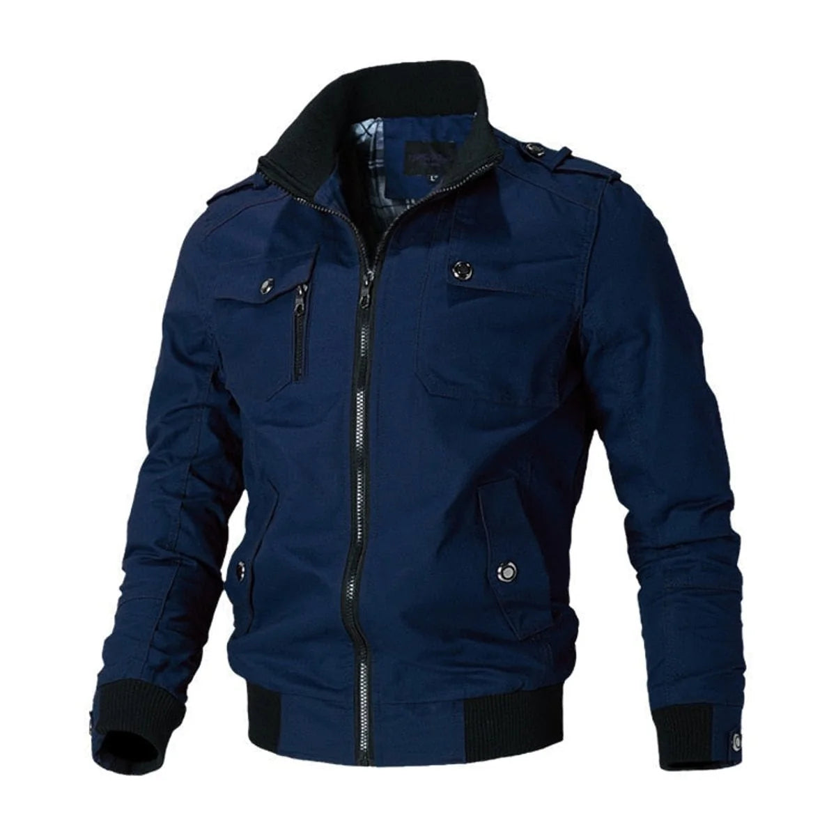 Nuana | Herren Bomber Jacket Klassische Militär-Bomberjacke mit Reißverschluss