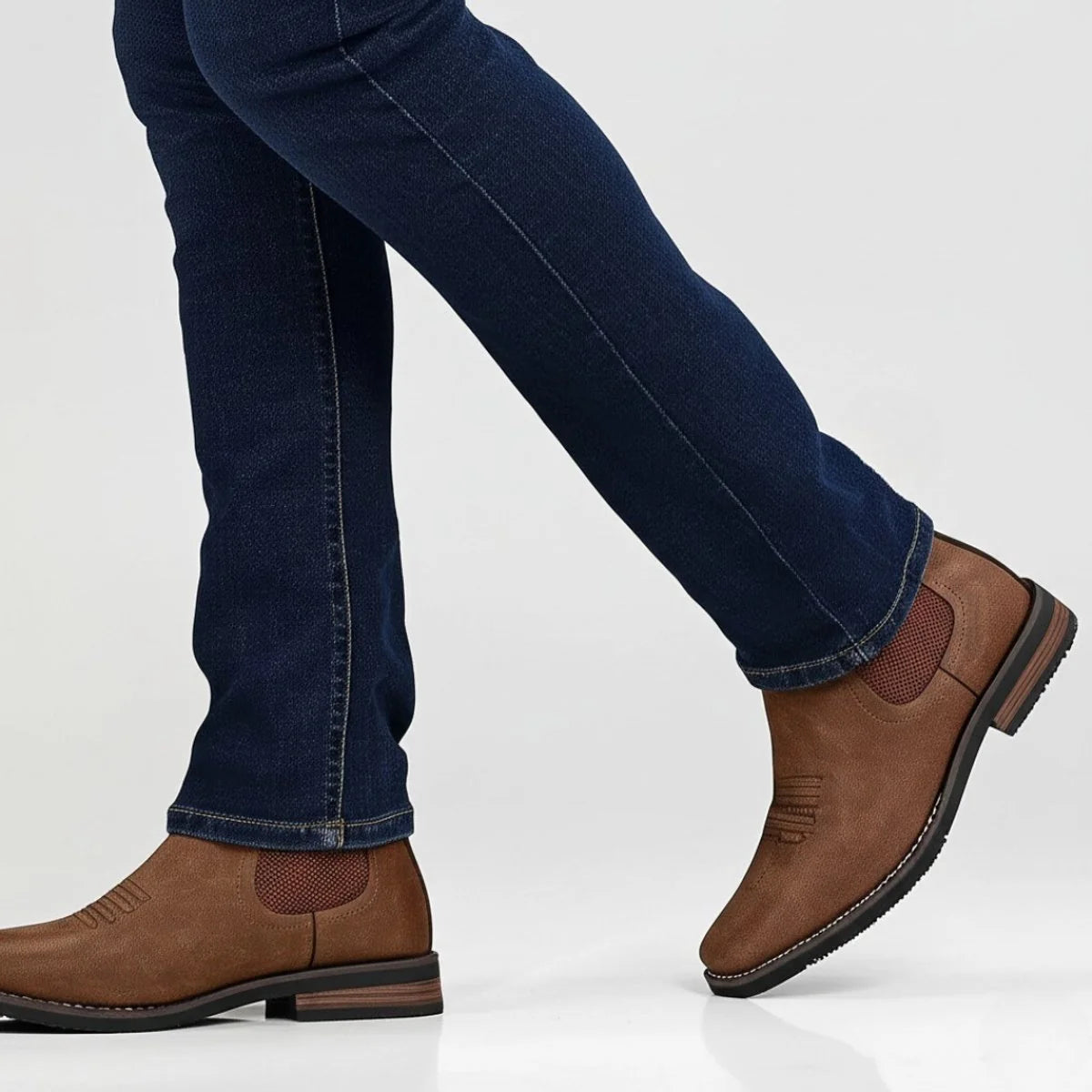 Nuana | Herren Chelsea Mens Boots Slip-on Stiefeletten Kunstleder