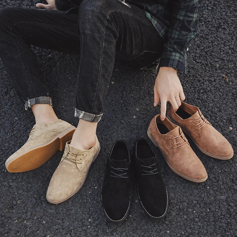 Nuana | Herren Frühling Minimalistische Schnür-Derby-Schuhe