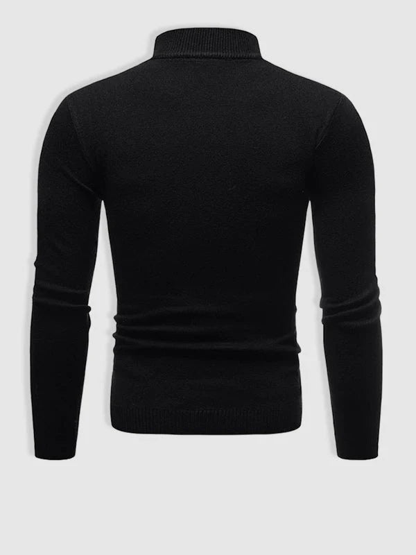 Nuana | Herren Frühlings Slim-Fit Rollkragenpullover