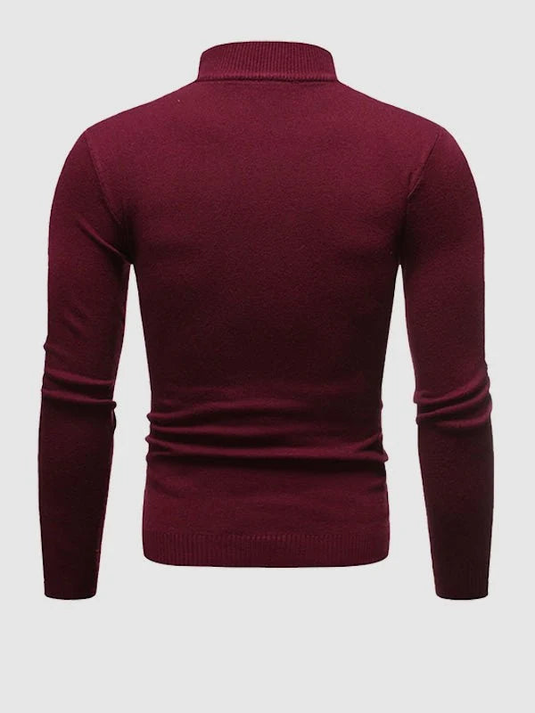Nuana | Herren Frühlings Slim-Fit Rollkragenpullover