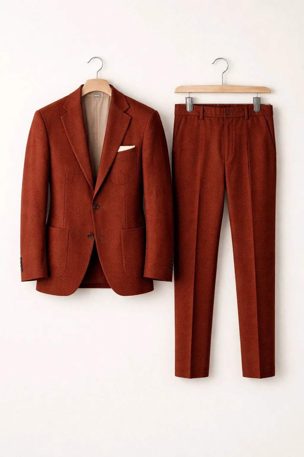Nuana | Herren Slim-Fit Nylon Two-Piece Set Business Anzug