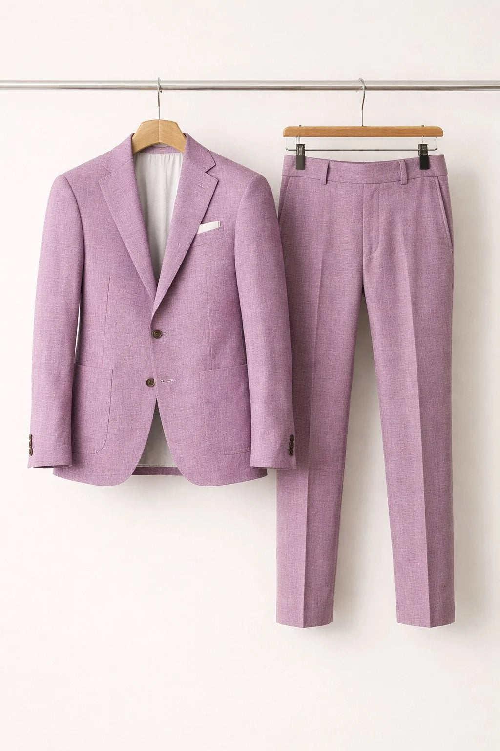 Nuana | Herren Slim-Fit Nylon Two-Piece Set Business Anzug