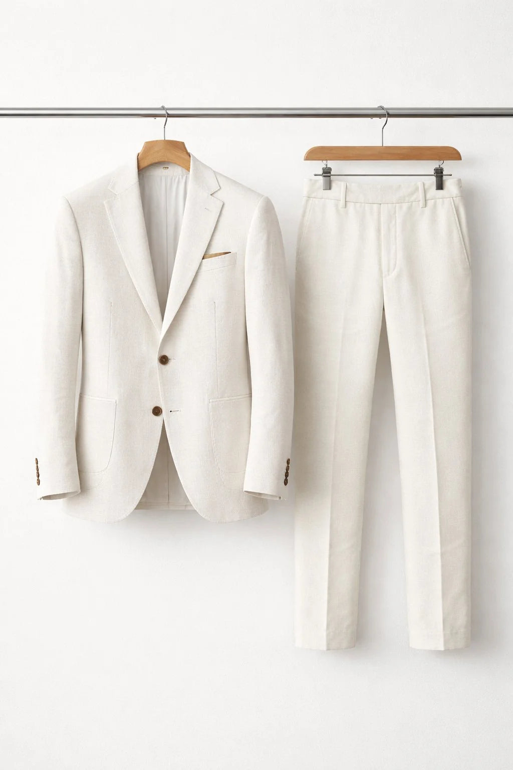 Nuana | Herren Slim-Fit Nylon Two-Piece Set Business Anzug