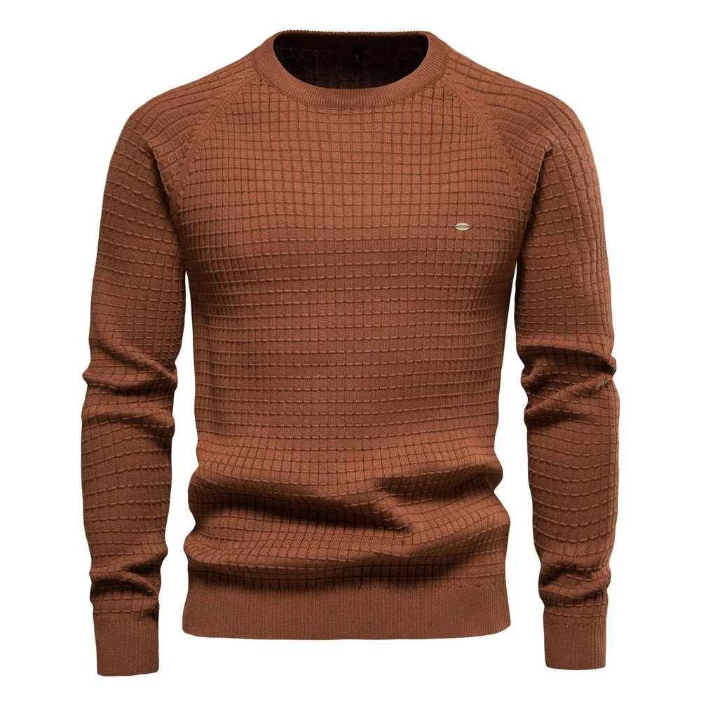 Nuana | Herren Strukturierter Winterpullover mit langen Ärmeln