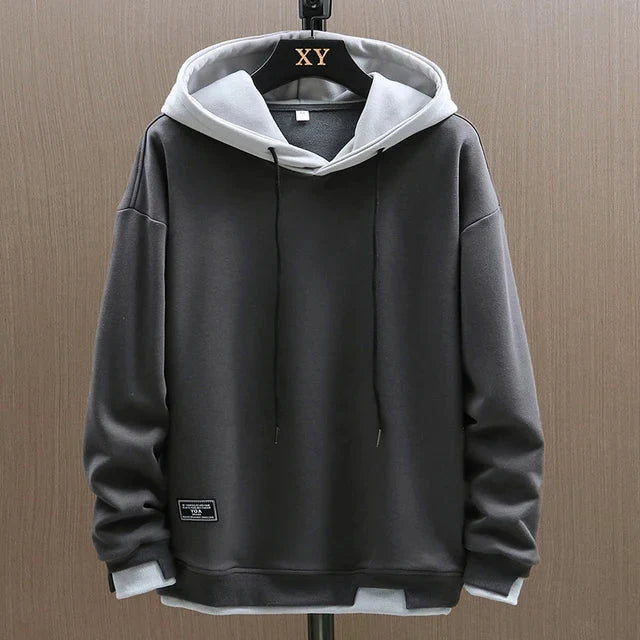 Nuana | Herren Zwei-Ton Freizeit Pullover Hoodie