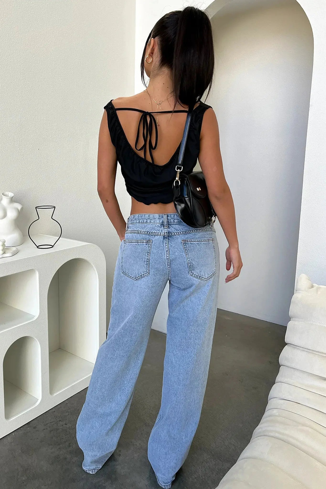 Nuana Kirsten Damen Frühlings Jeans mit Entspannter Passform und Geradem Bein