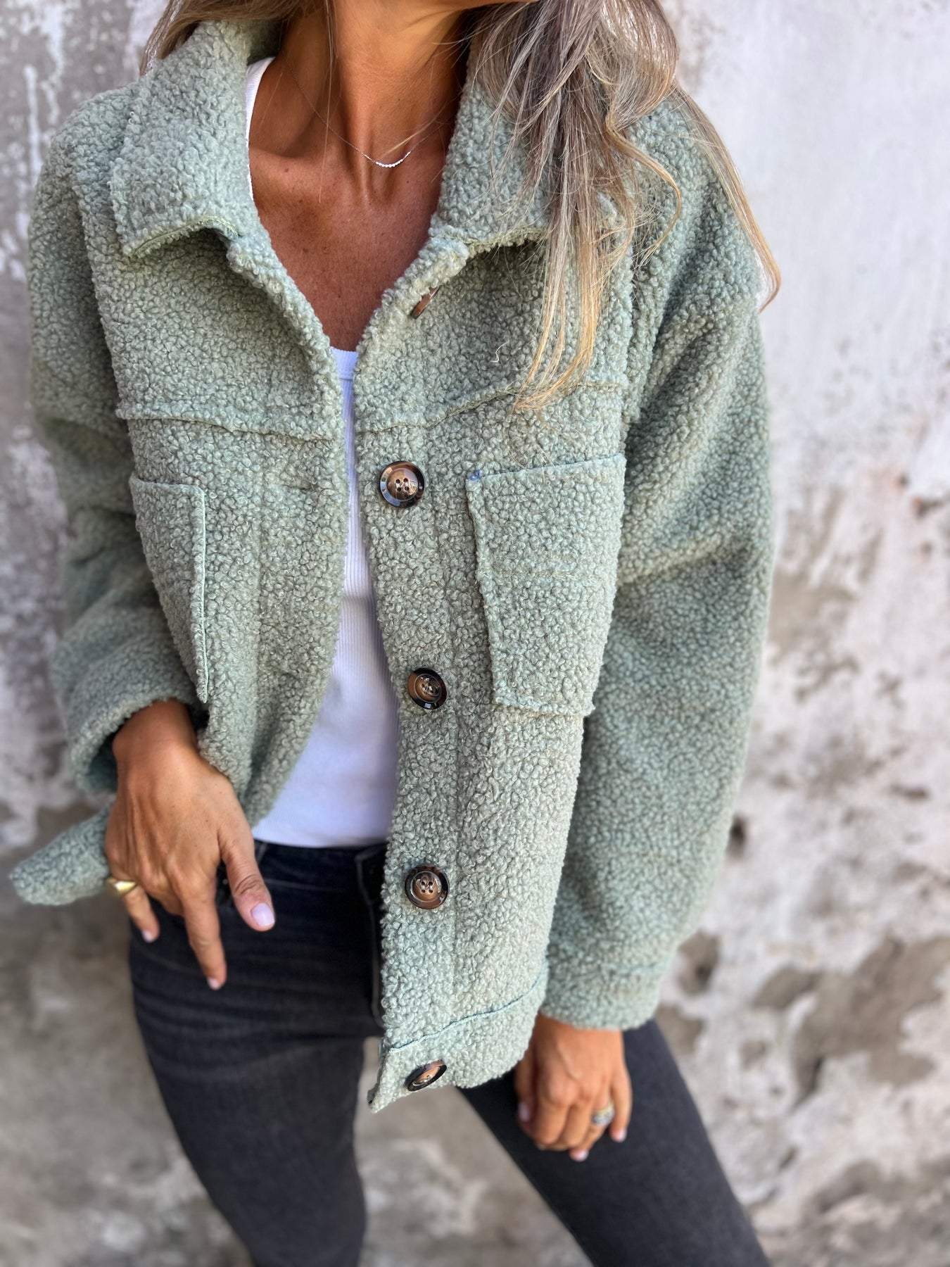 Nuana | Kuschelige Jacke mit Innenfutter Damen