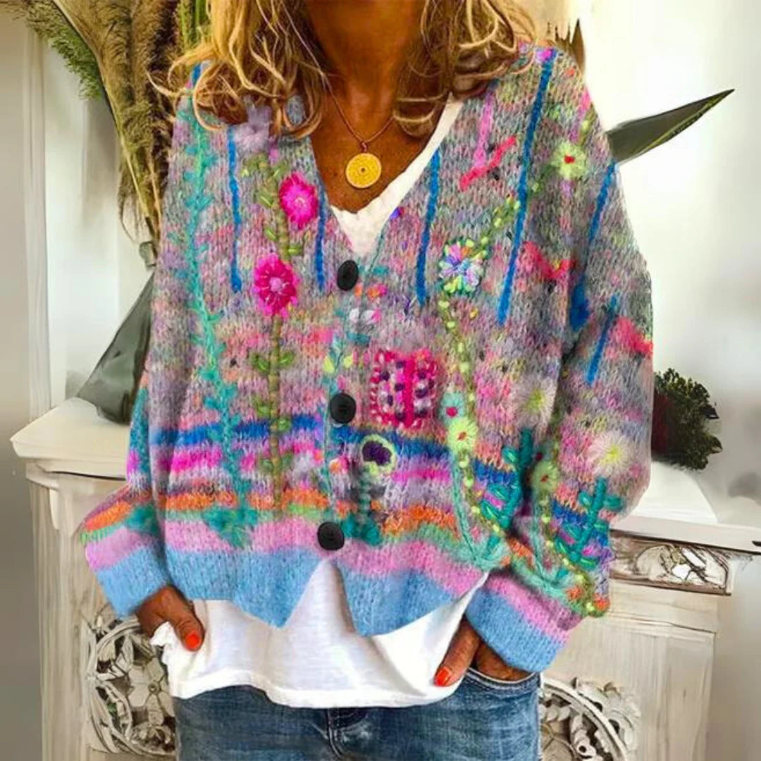 Nuana | Kuscheliger farbenfroher Pullover