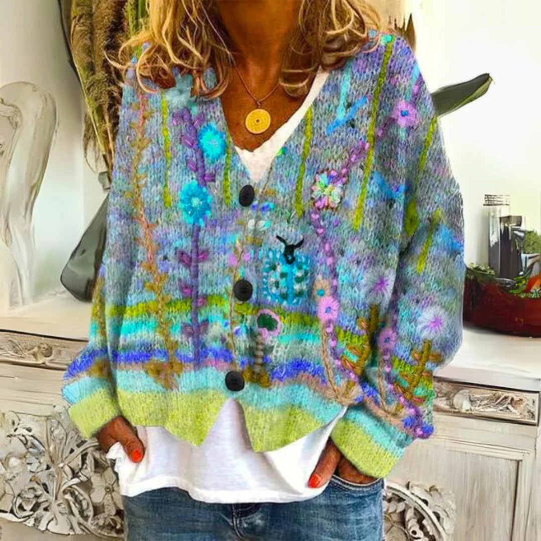 Nuana | Kuscheliger farbenfroher Pullover