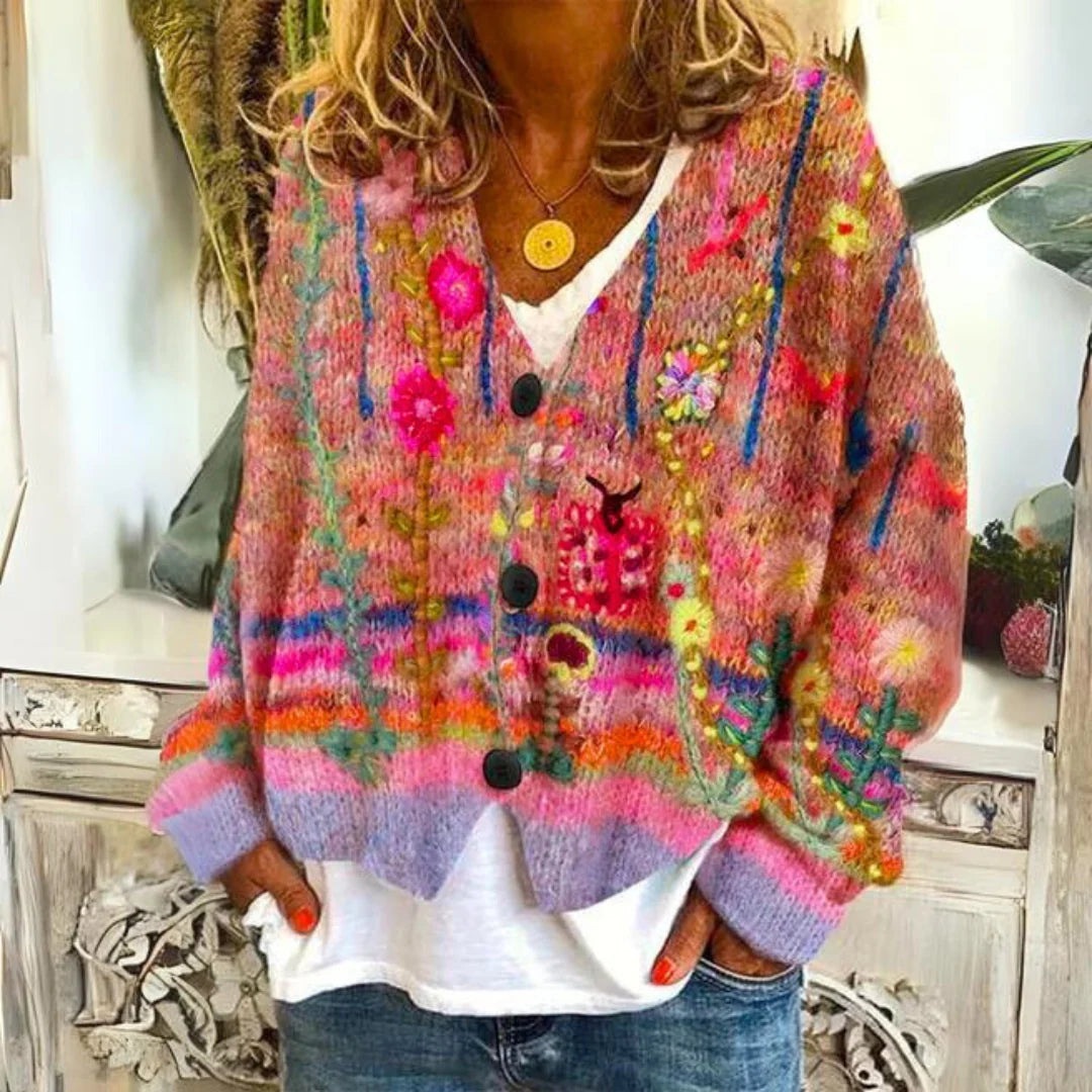 Nuana | Kuscheliger farbenfroher Pullover