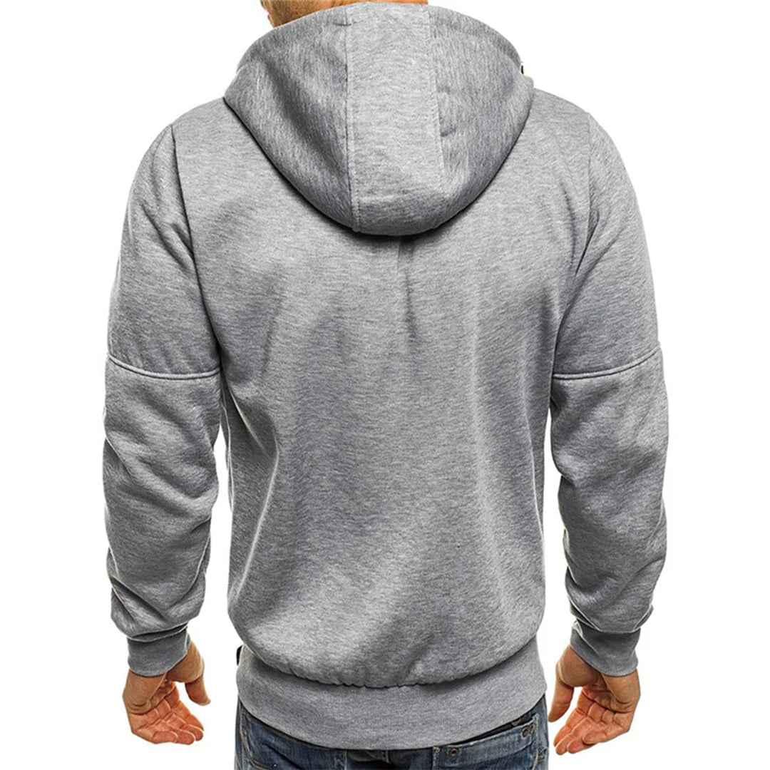Nuana | Lässiger Herren-Hoodie mit Reißverschluss
