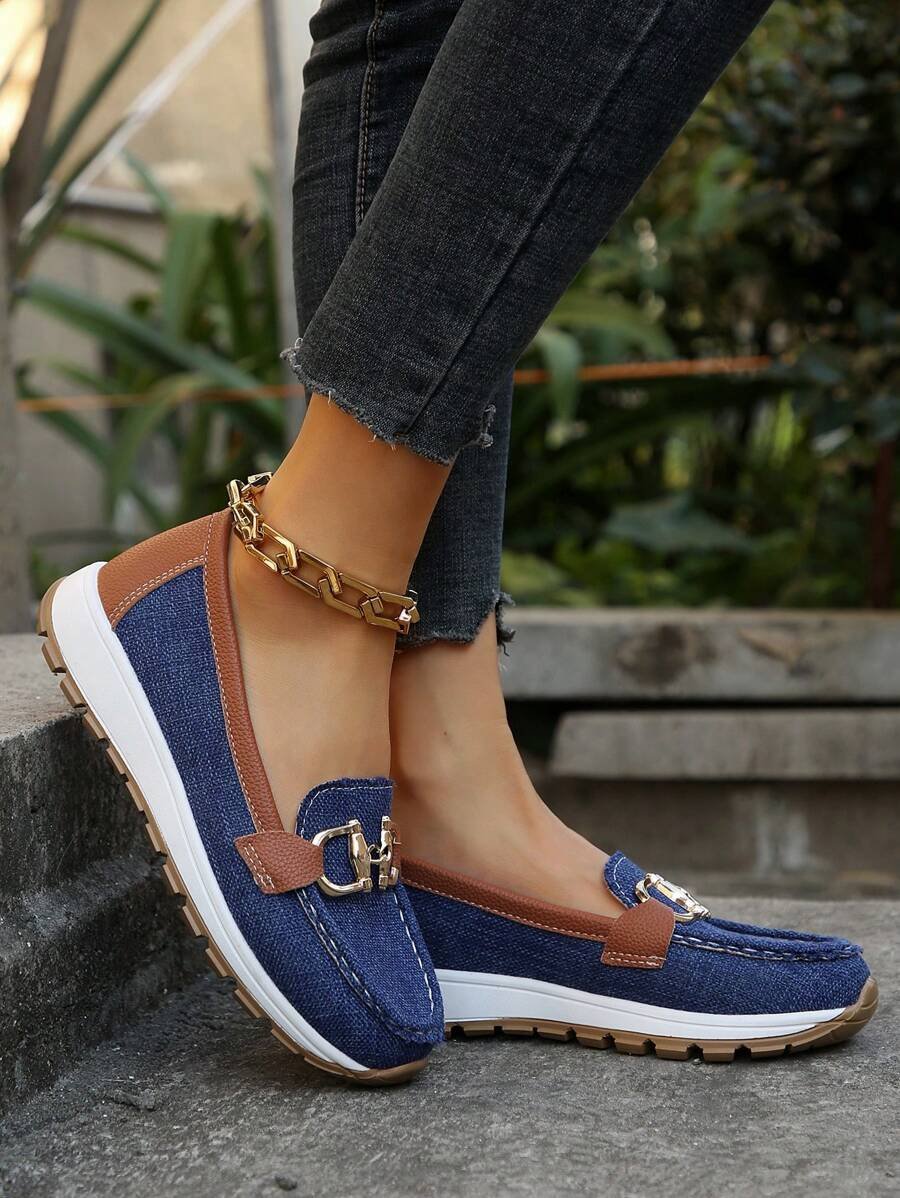 Nuana Leonie Damen Orthopädische Rutschfeste Slipper mit Golddetail