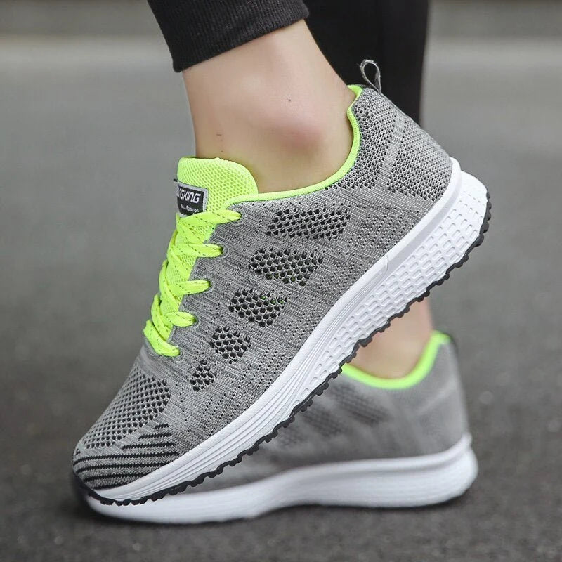 Nuana Leonie Damen Orthopädische Schnürsenkel-Sneaker Atmungsaktiv