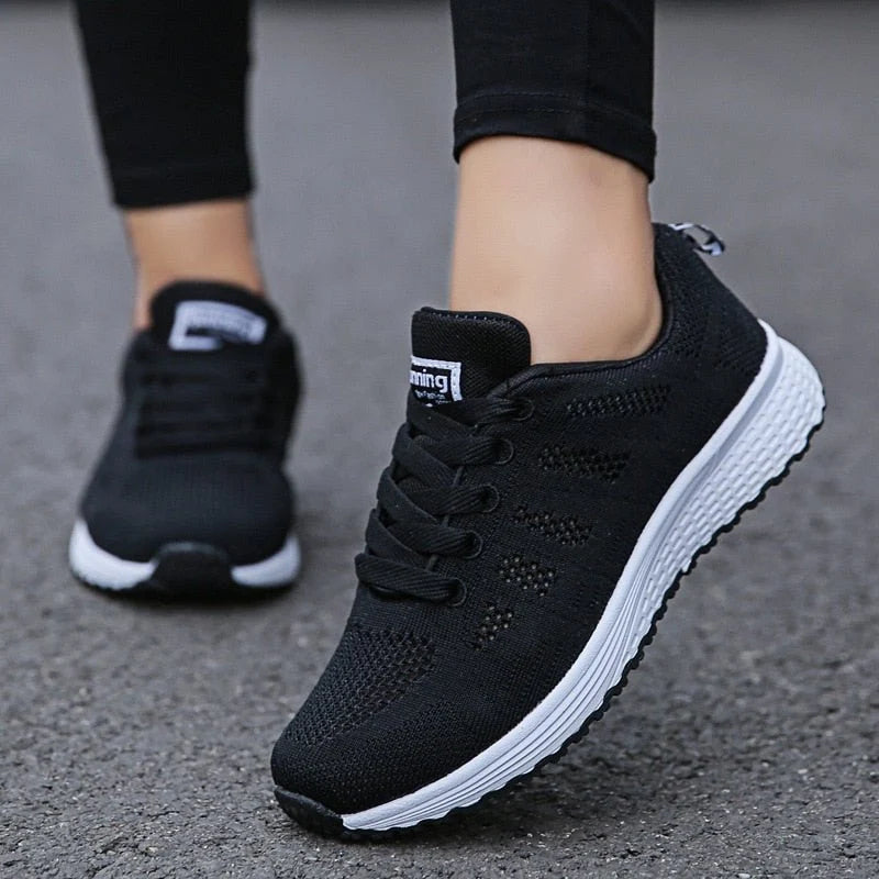 Nuana Leonie Damen Orthopädische Schnürsenkel-Sneaker Atmungsaktiv