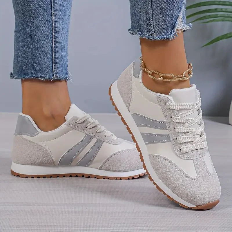 Nuana Marlene | Damen Orthopädische Schnürsenkel-Sneaker mit Gedämpfter Einlegesohle