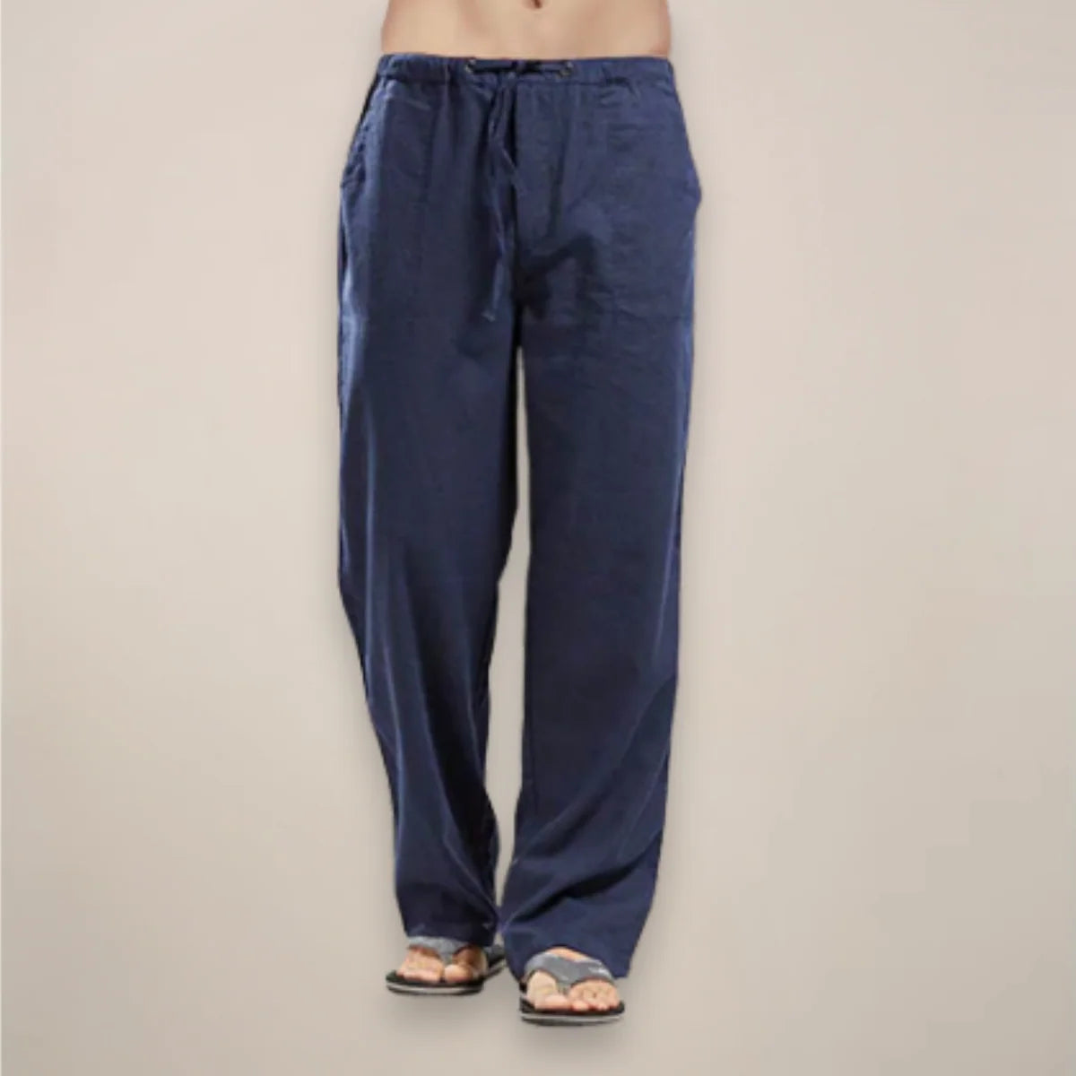 Nuana Matthias Herren Relaxed Fit Hose mit Kordelzug Casual