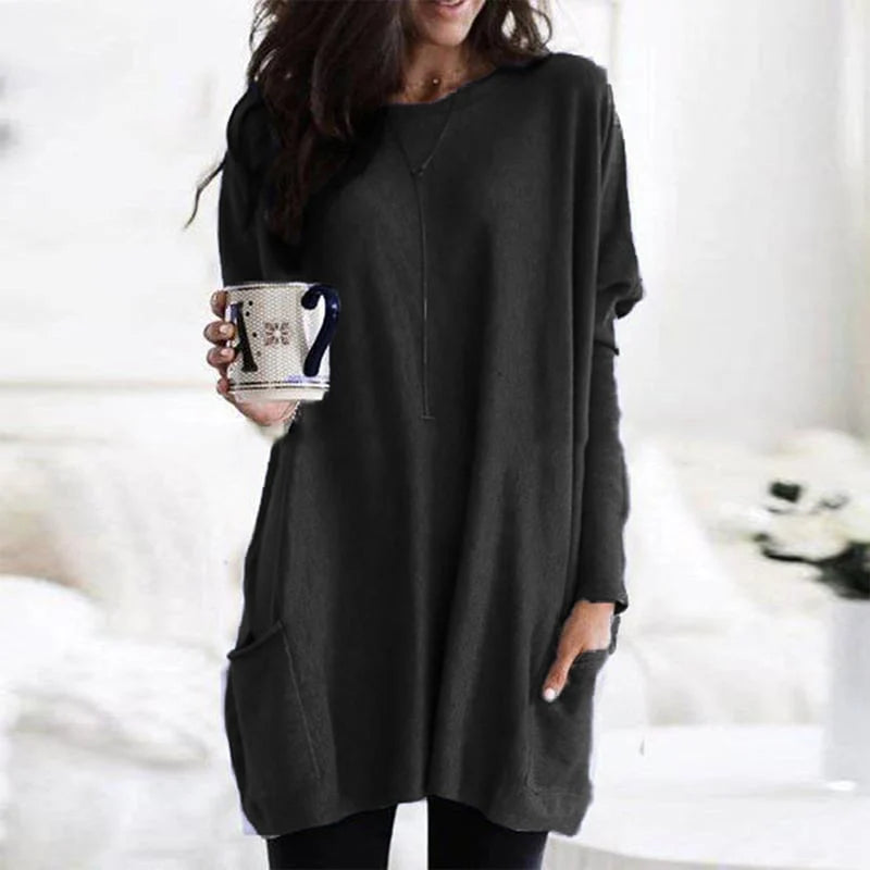 Nuana | Modischer Langer Damenpullover