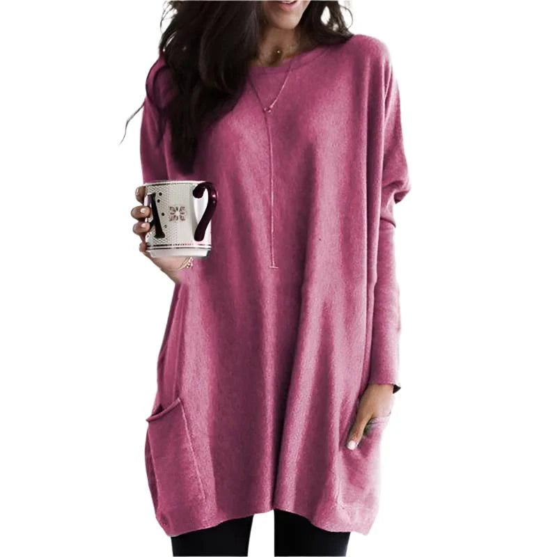 Nuana | Modischer Langer Damenpullover