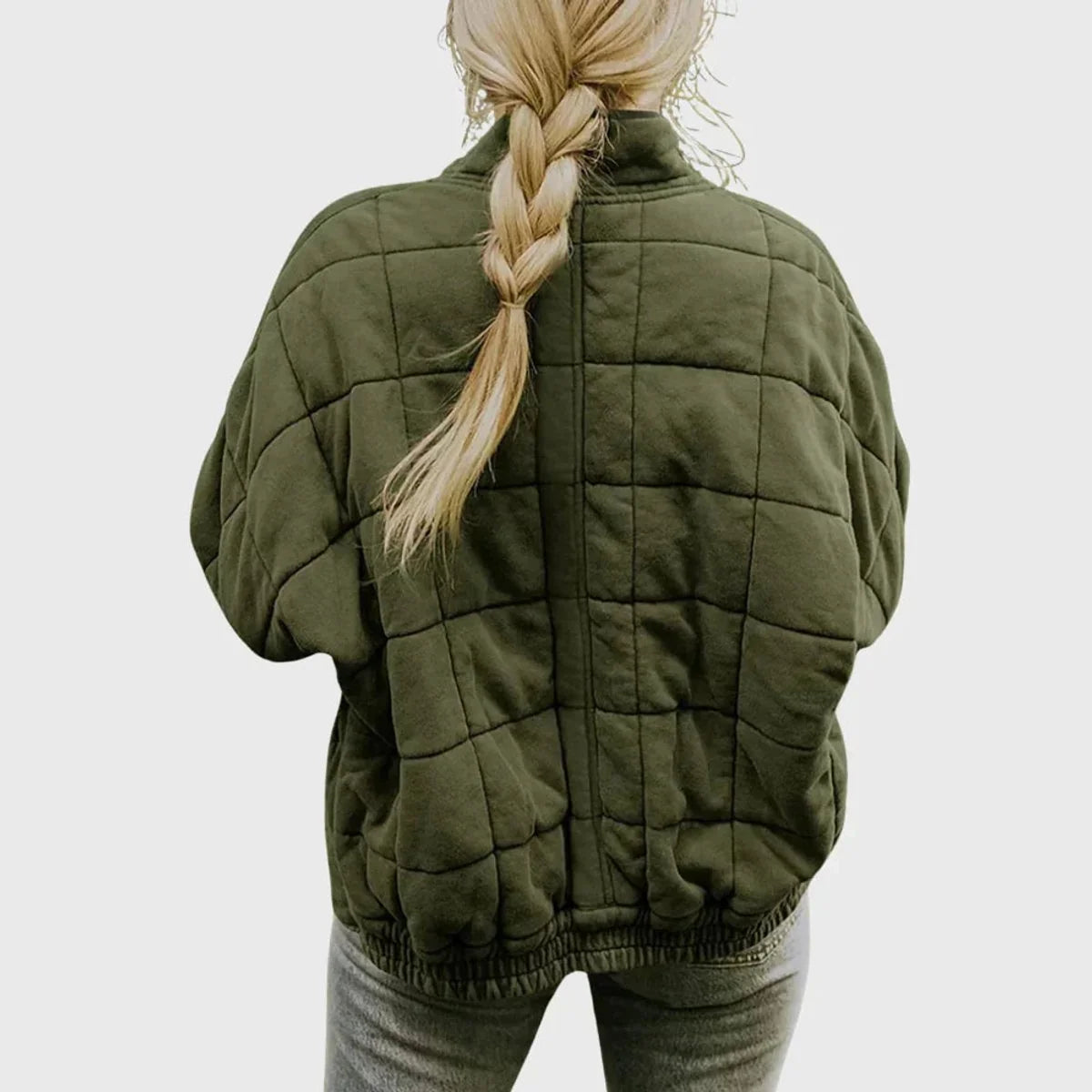Nuana Nora Damen Steppjacke Leichte Gefütterte Kurzjacke mit Reißverschluss