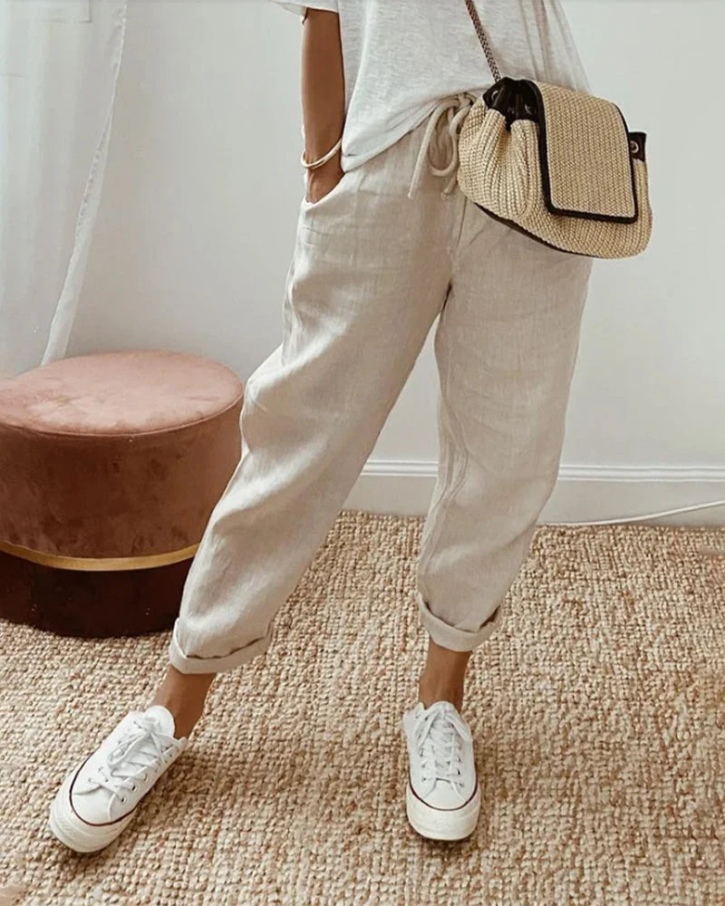 Nuana | Stilvolle Freizeit-Leinenhose