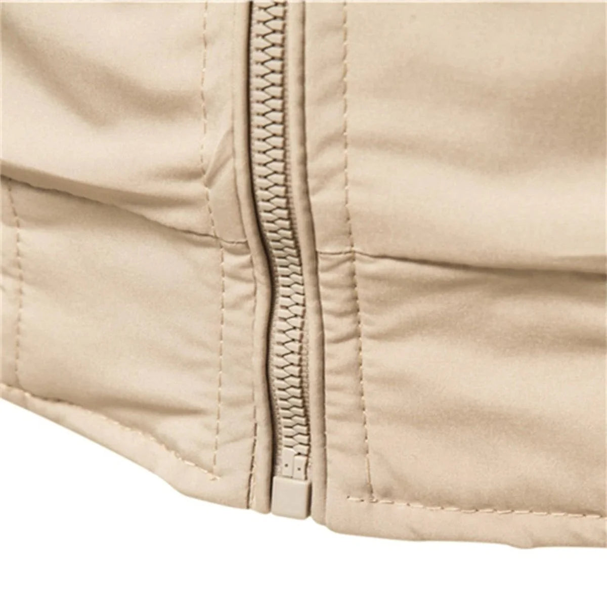 Nuana Tobias Herren Bomber Jacket Unifarben mit Rippbündchen Reißverschluss