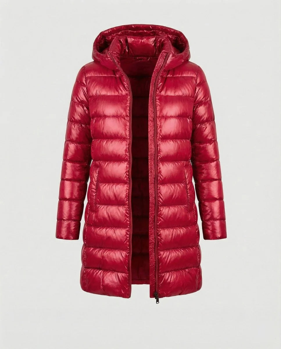 Nuana | Winterjacke Damen Ultraleichte Slim-Fit Daunenjacke mit Kapuze