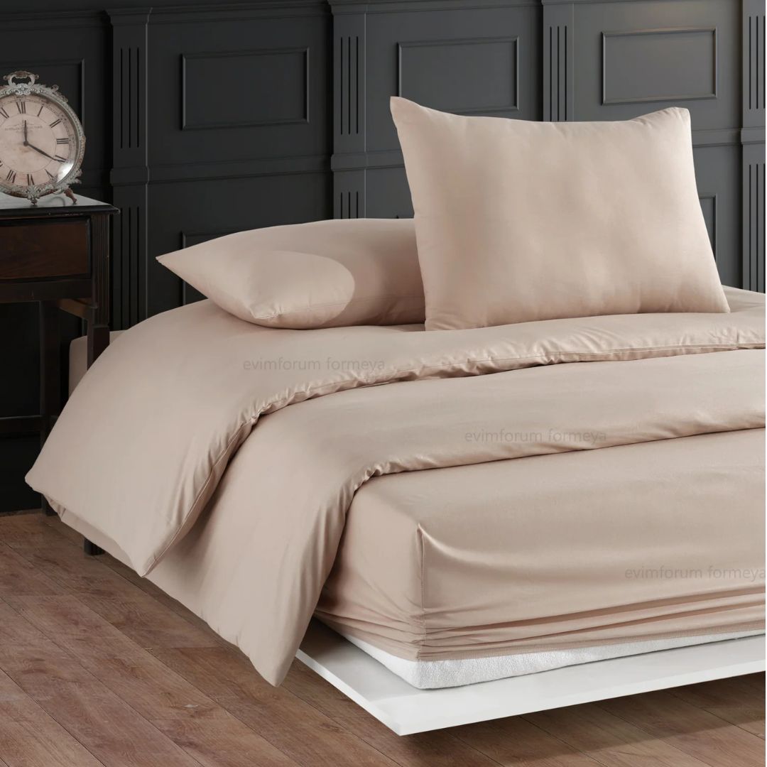 Premium Bettwäsche Set aus 100% Baumwolle Renforcé (Naturfaser) & Kissenbezug