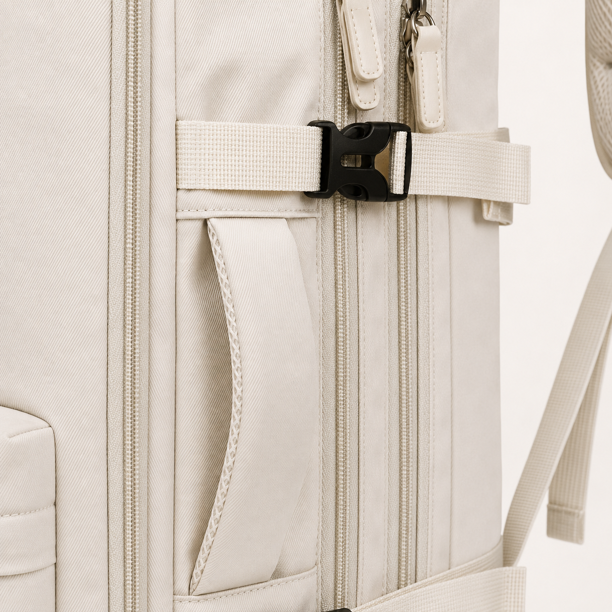 NUANA Reise Rucksack mit Laptop-Fach (Erweiterbar 16-26 cm)