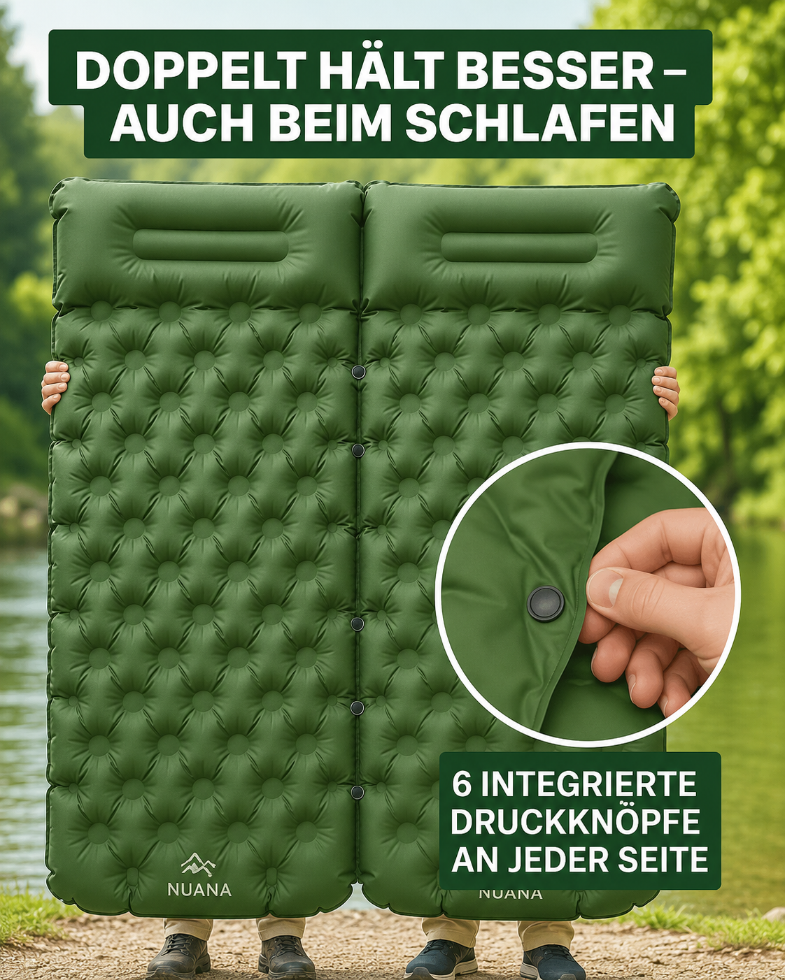 Ultraleichte & kompakte Isomatte - perfekt für unterwegs & Abenteuer