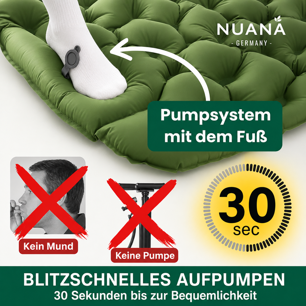 Ultraleichte & kompakte Isomatte - perfekt für unterwegs & Abenteuer