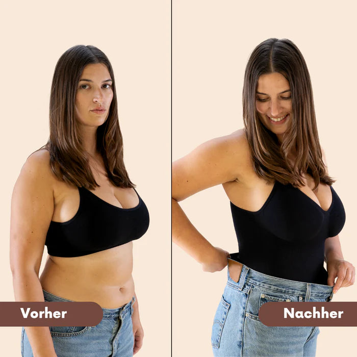 Breite Träger Bodysuit Tanga Sculpting Shapewear