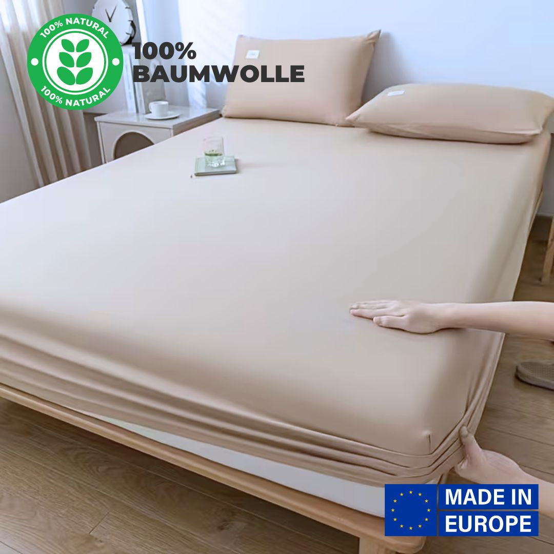 Premium Spannbettlaken 100 % Baumwolle Jersey