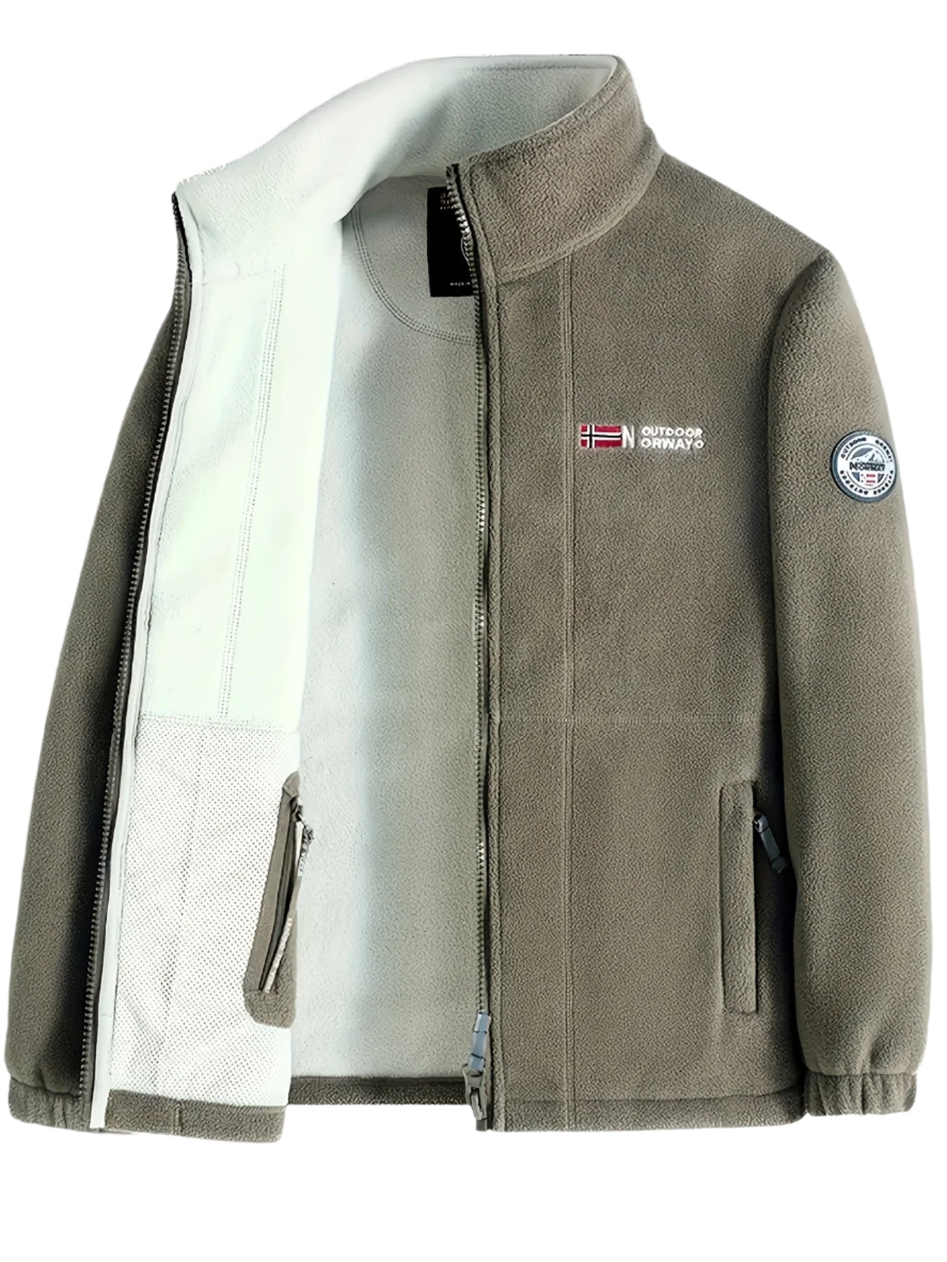 Nuana Friedrich | Herren Outdoor Warme Jacke mit Reißverschluss
