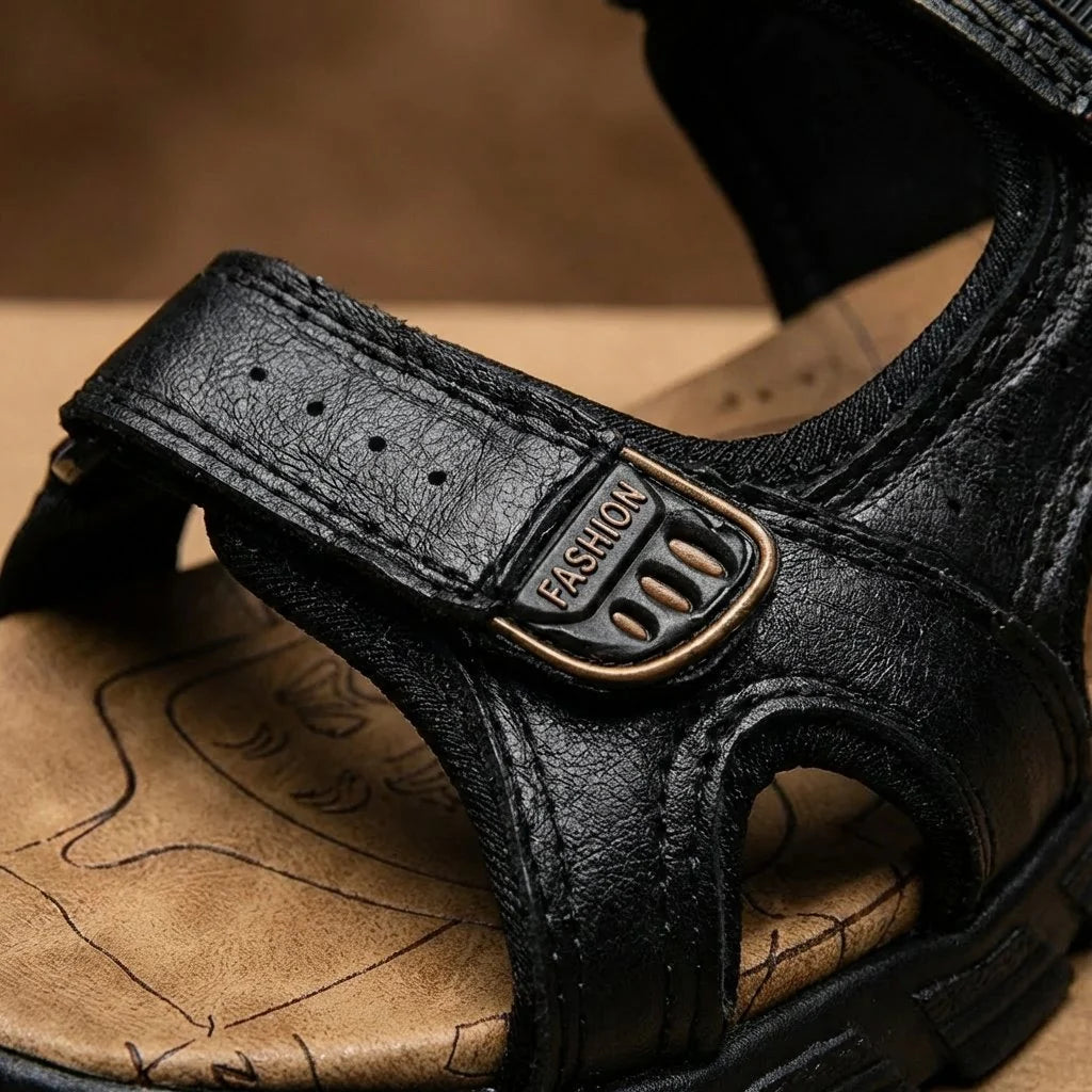 Charlotte | Unisex Outdoor-Trekkingsandalen mit Klettverschluss griffiger Laufsohle