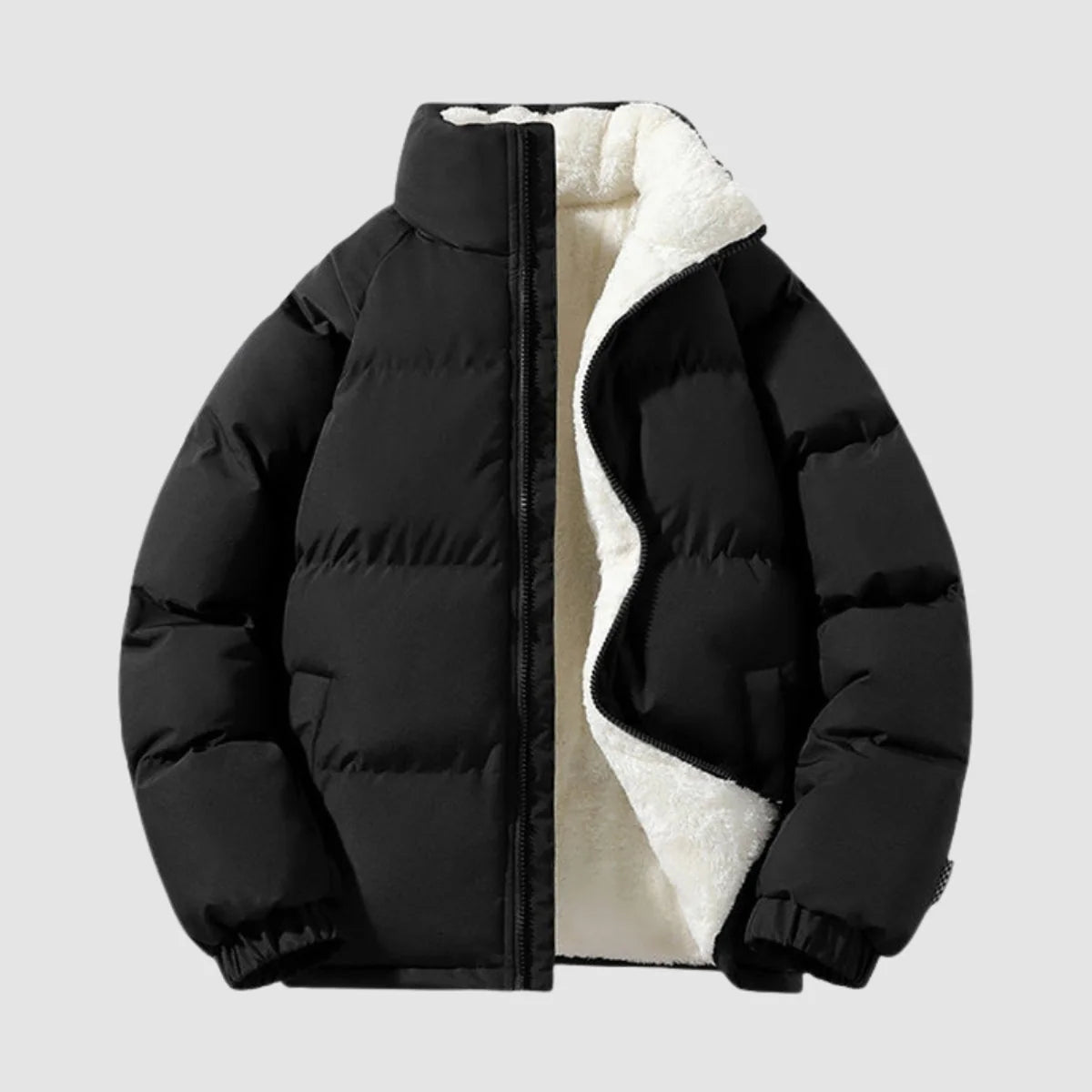Charlotte | Winterjacke Damen Fleecegefütterte Kapuzen-Pufferjacke
