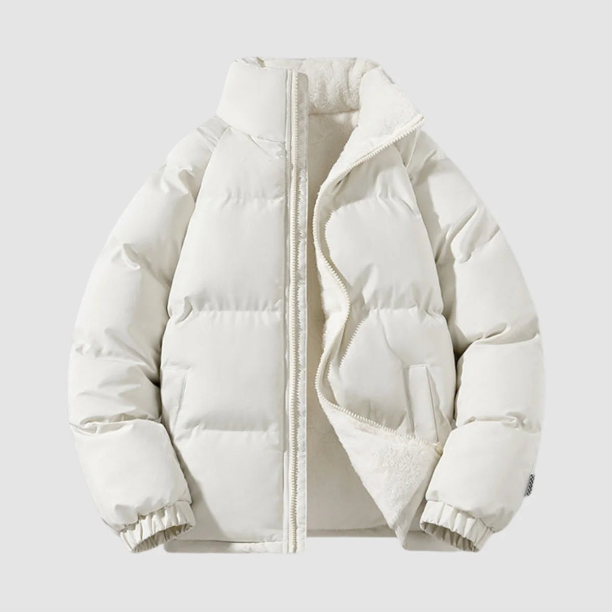 Charlotte | Winterjacke Damen Fleecegefütterte Kapuzen-Pufferjacke