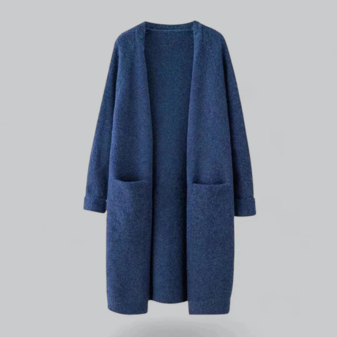 Daniela | Damen Warme Strickjacke mit offener Front