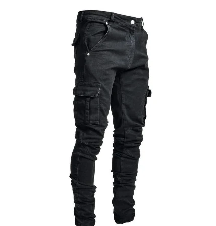 Dominic | Herren Trendige Cargohose mit schmal zulaufender Passform