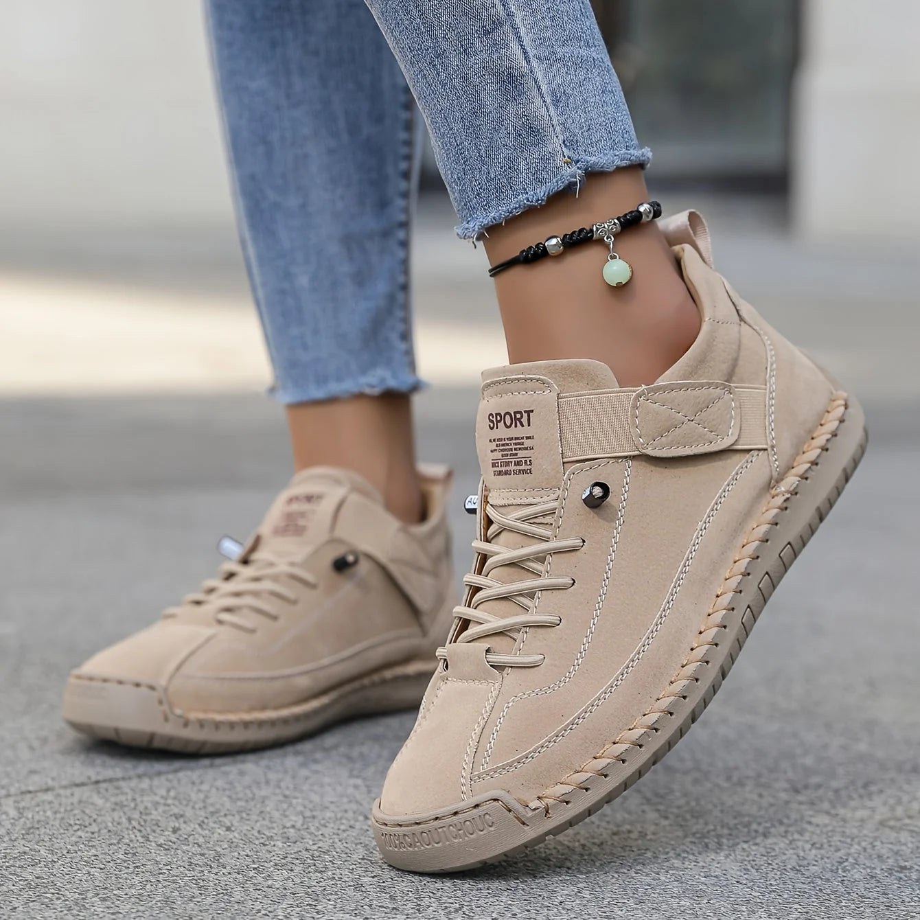 Elfriede | Damen Casual Schnür Ankle Boots