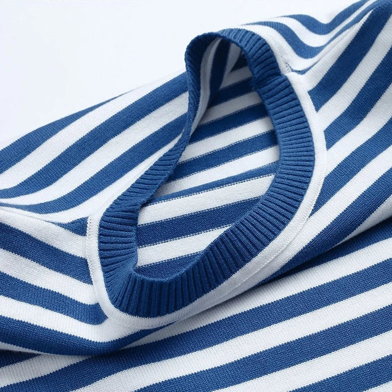 Felicia | Damen Lässiges Gestreiftes Langarmshirt