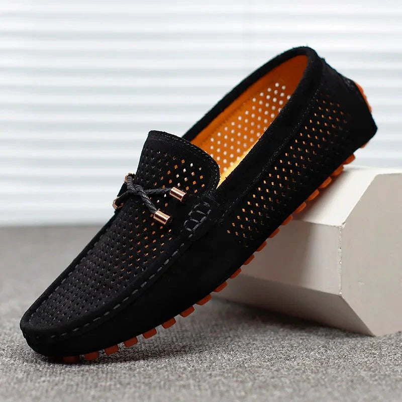 Florian | Herren Perforierte Wildleder Slip-On Loafer