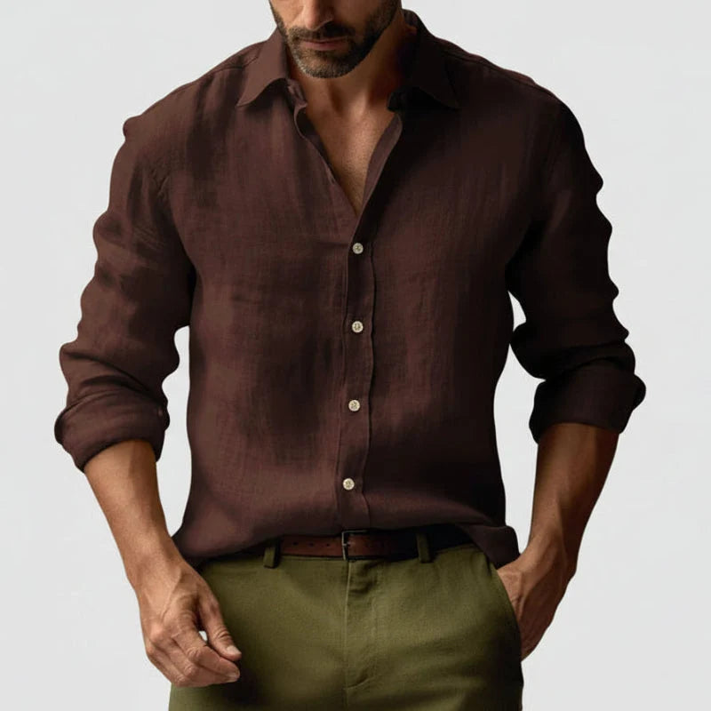 Josef | Herren Vintage-Hemd mit Knöpfen