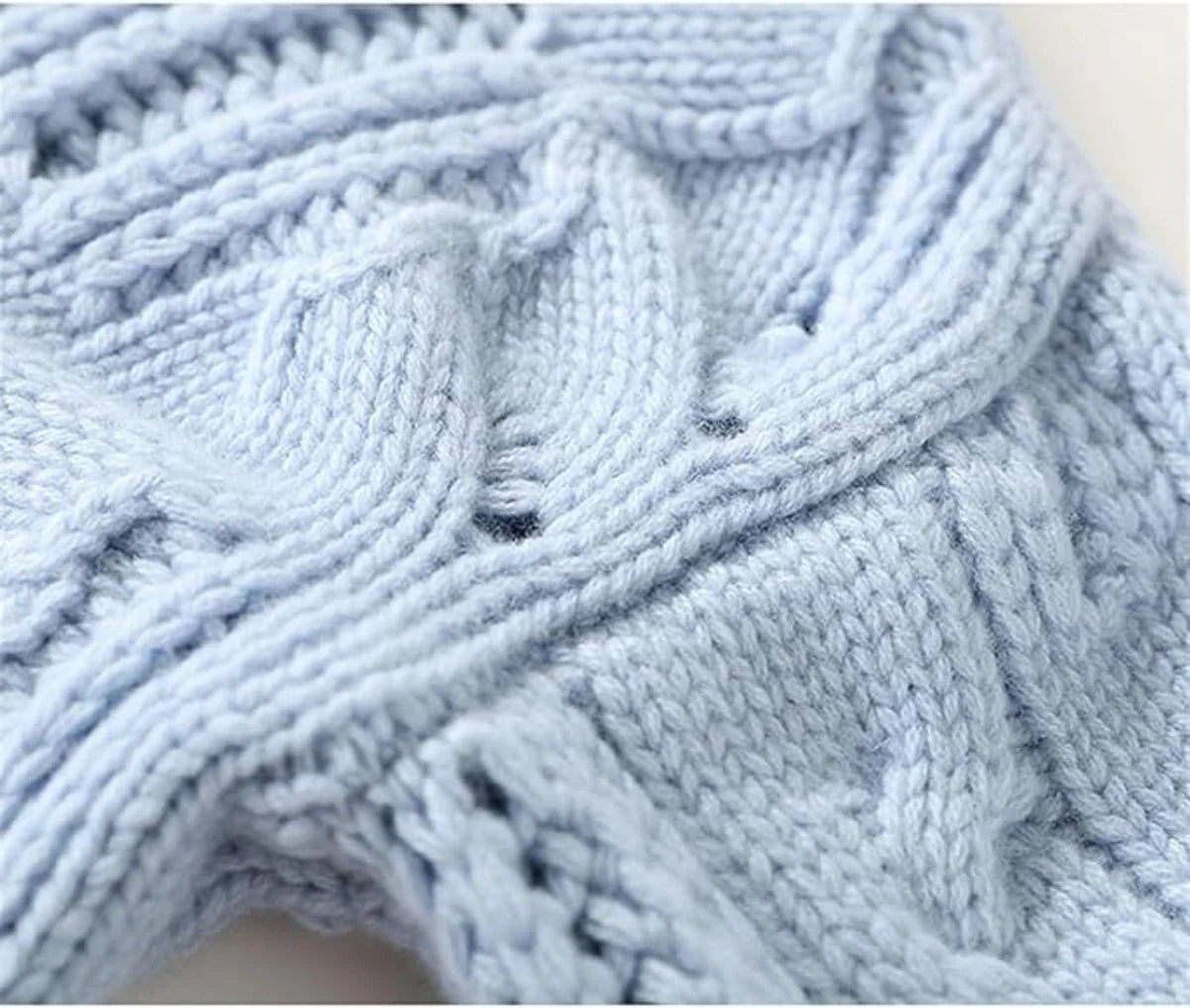 Marie | Damen Zopfmuster Knit Sweater Rollkragen Lockere Passform