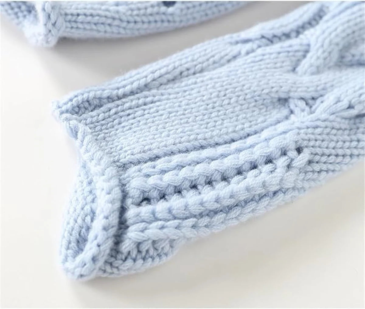 Marie | Damen Zopfmuster Knit Sweater Rollkragen Lockere Passform