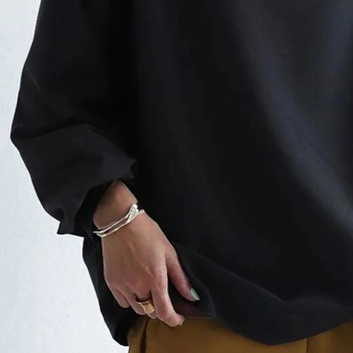 Mia | Damen Oversized Strickpullover mit Hochkragen und weitem Schnitt