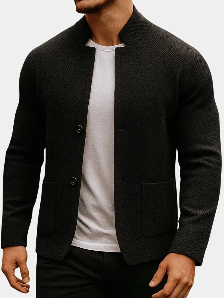 Moritz | Herren Stehkragen Gesteppte Jacke mit Zweiknopfverschluss