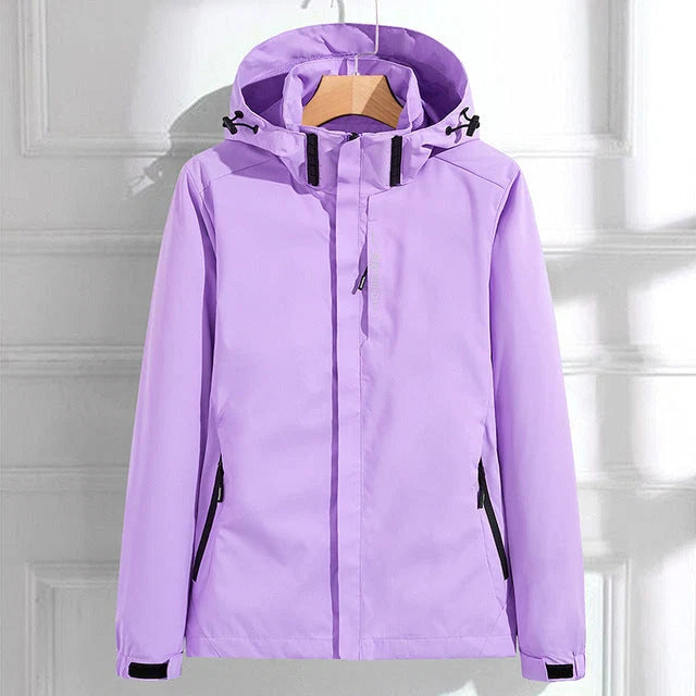 Nuana Angela Damen Funktionale Jacke mit Reißverschluss und Kapuze