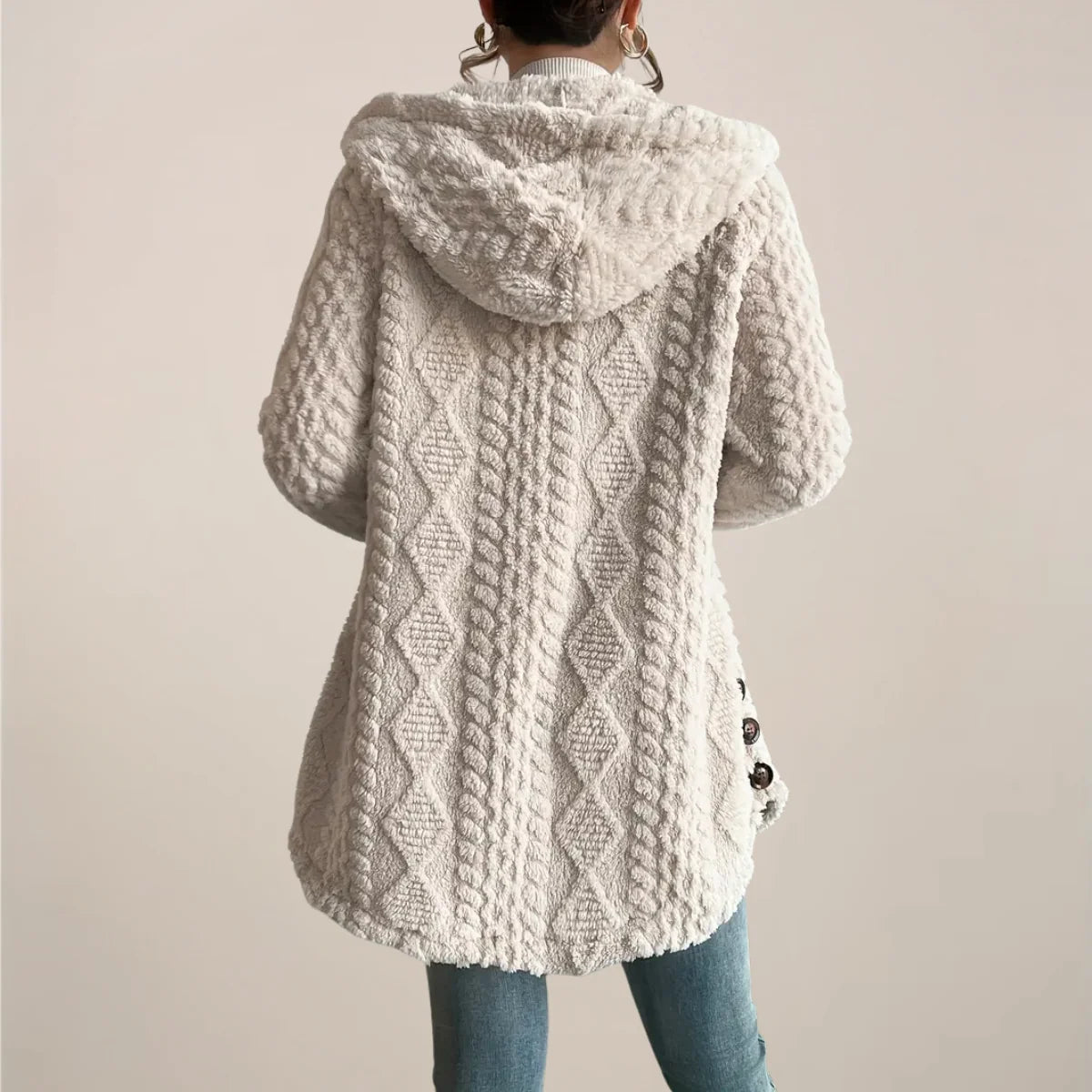 Nuana Carolin | Damen Frühlings Lockerer Strickcardigan