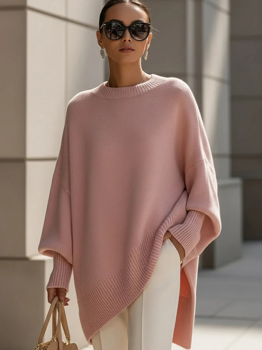 Nuana Damen Eleganter Oversized Pullover